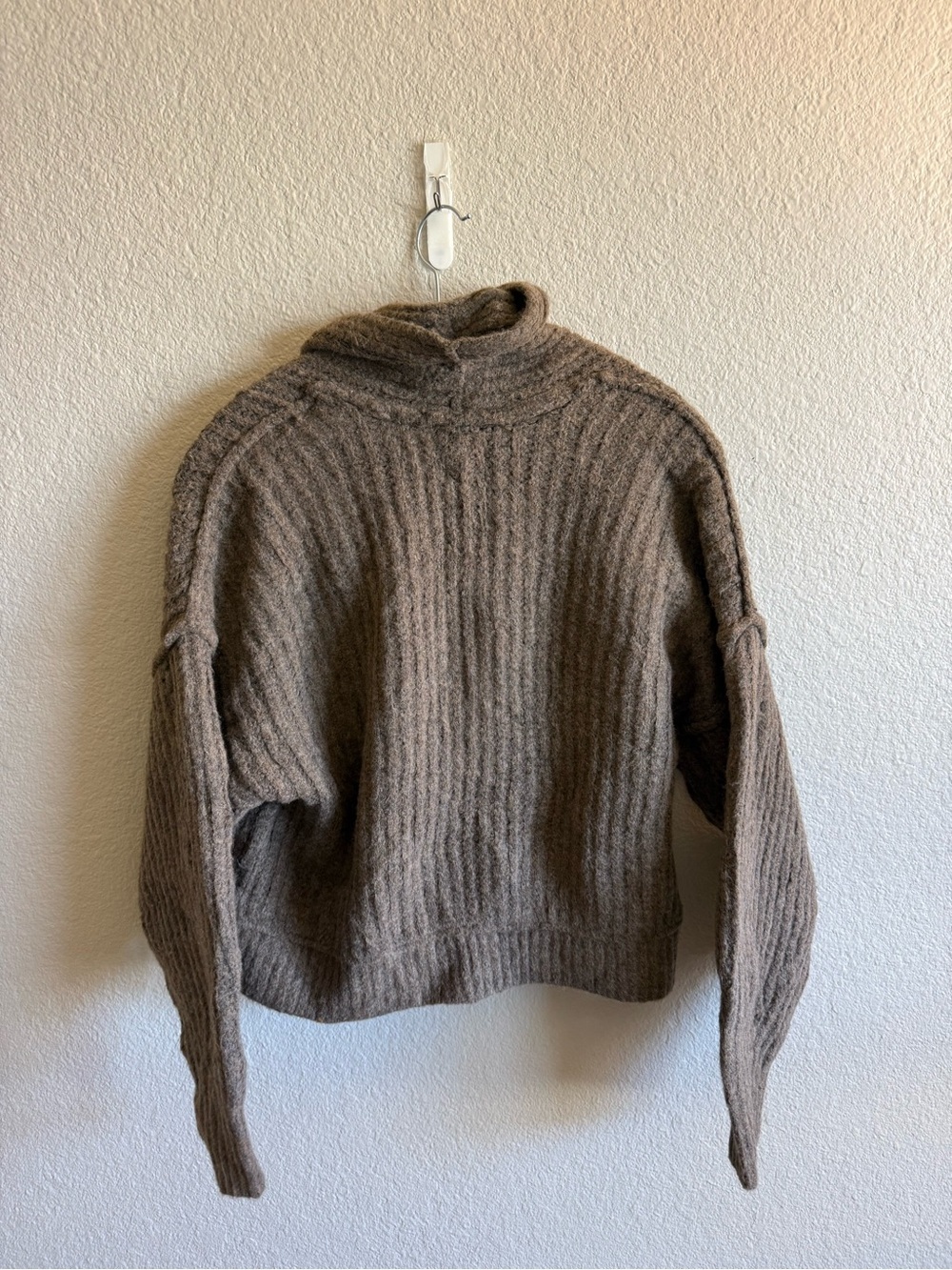 We The Free Jackson Cardigan Pincecone Brown Wool Blend Boho Fall Winter XS - Picture 5 of 6